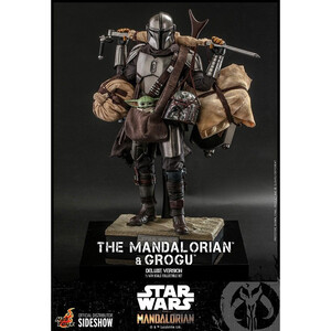 Hot Toys Star Wars The Mandalorian 2-Pack 1/6 Scale The Mandalorian & Grogu Deluxe Version 