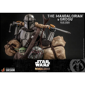 Hot Toys Star Wars The Mandalorian 2-Pack 1/6 Scale The Mandalorian & Grogu Deluxe Version 