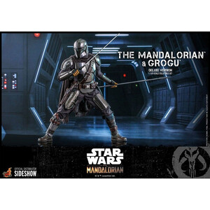 Hot Toys Star Wars The Mandalorian 2-Pack 1/6 Scale The Mandalorian & Grogu Deluxe Version 