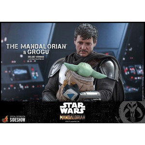 Hot Toys Star Wars The Mandalorian 2-Pack 1/6 Scale The Mandalorian & Grogu Deluxe Version 