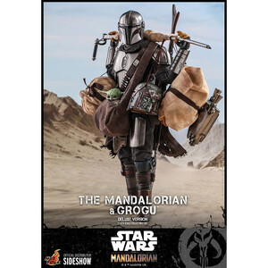 Hot Toys Star Wars The Mandalorian 2-Pack 1/6 Scale The Mandalorian & Grogu Deluxe Version 