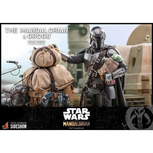 Hot Toys Star Wars The Mandalorian 2-Pack 1/6 Scale The Mandalorian & Grogu Deluxe Version 