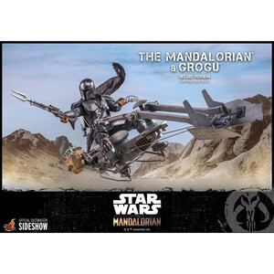 Hot Toys Star Wars The Mandalorian 2-Pack 1/6 Scale The Mandalorian & Grogu Deluxe Version 