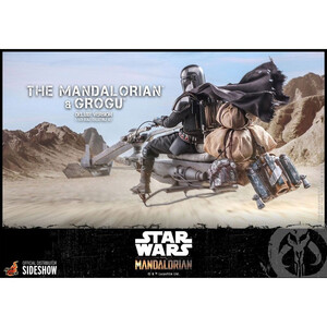Hot Toys Star Wars The Mandalorian 2-Pack 1/6 Scale The Mandalorian & Grogu Deluxe Version 