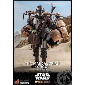 Hot Toys Star Wars The Mandalorian 2-Pack 1/6 Scale The Mandalorian & Grogu Deluxe Version 
