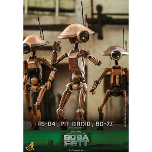 Hot Toys Star Wars The Mandalorian s 1/6 Scale R5-D4, Pit Droid, & BD-72 