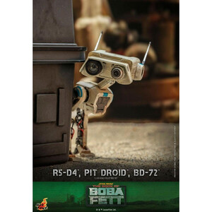Hot Toys Star Wars The Mandalorian s 1/6 Scale R5-D4, Pit Droid, & BD-72 