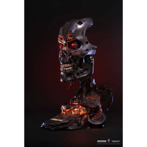 Pure Arts Terminator 2 Judgment Day Replica 1/1 Scale T-800 Endoskeleton Mask Battle Damaged Version 