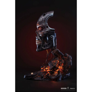 Pure Arts Terminator 2 Judgment Day Replica 1/1 Scale T-800 Endoskeleton Mask Battle Damaged Version 
