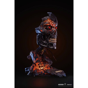 Pure Arts Terminator 2 Judgment Day Replica 1/1 Scale T-800 Endoskeleton Mask Battle Damaged Version 