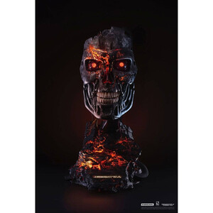 Pure Arts Terminator 2 Judgment Day Replica 1/1 Scale T-800 Endoskeleton Mask Battle Damaged Version 