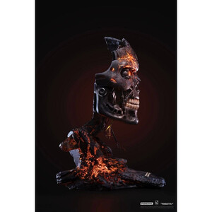 Pure Arts Terminator 2 Judgment Day Replica 1/1 Scale T-800 Endoskeleton Mask Battle Damaged Version 