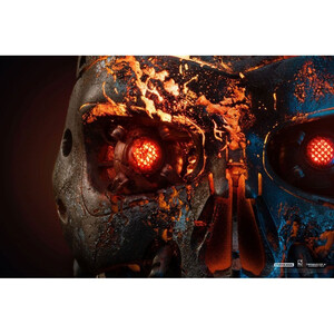 Pure Arts Terminator 2 Judgment Day Replica 1/1 Scale T-800 Endoskeleton Mask Battle Damaged Version 