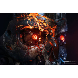 Pure Arts Terminator 2 Judgment Day Replica 1/1 Scale T-800 Endoskeleton Mask Battle Damaged Version 