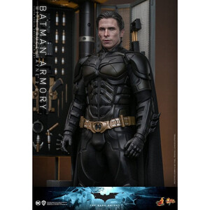 Hot Toys The Dark Knight 1/6 Scale Movie Masterpiece 1/6 Batman Armory with Bruce Wayne Ver 2.0 