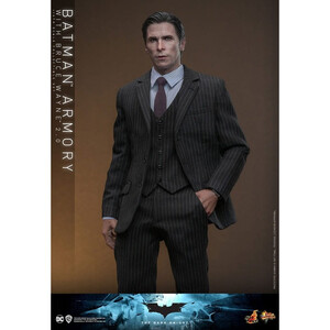 Hot Toys The Dark Knight 1/6 Scale Movie Masterpiece 1/6 Batman Armory with Bruce Wayne Ver 2.0 
