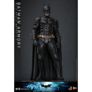 Hot Toys The Dark Knight 1/6 Scale Movie Masterpiece 1/6 Batman Armory with Bruce Wayne Ver 2.0 
