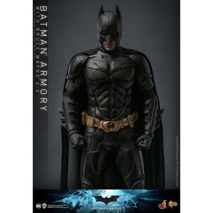 Hot Toys The Dark Knight 1/6 Scale Movie Masterpiece 1/6 Batman Armory with Bruce Wayne Ver 2.0 