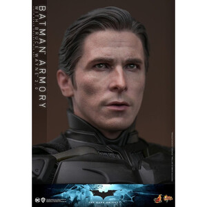 Hot Toys The Dark Knight 1/6 Scale Movie Masterpiece 1/6 Batman Armory with Bruce Wayne Ver 2.0 
