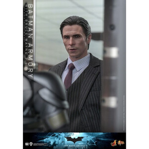 Hot Toys The Dark Knight 1/6 Scale Movie Masterpiece 1/6 Batman Armory with Bruce Wayne Ver 2.0 