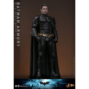 Hot Toys The Dark Knight 1/6 Scale Movie Masterpiece 1/6 Batman Armory with Bruce Wayne Ver 2.0 