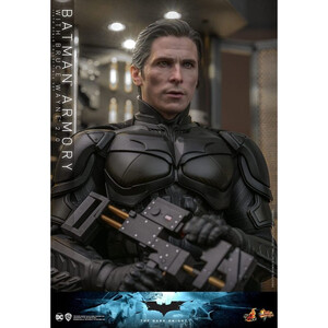 Hot Toys The Dark Knight 1/6 Scale Movie Masterpiece 1/6 Batman Armory with Bruce Wayne Ver 2.0 