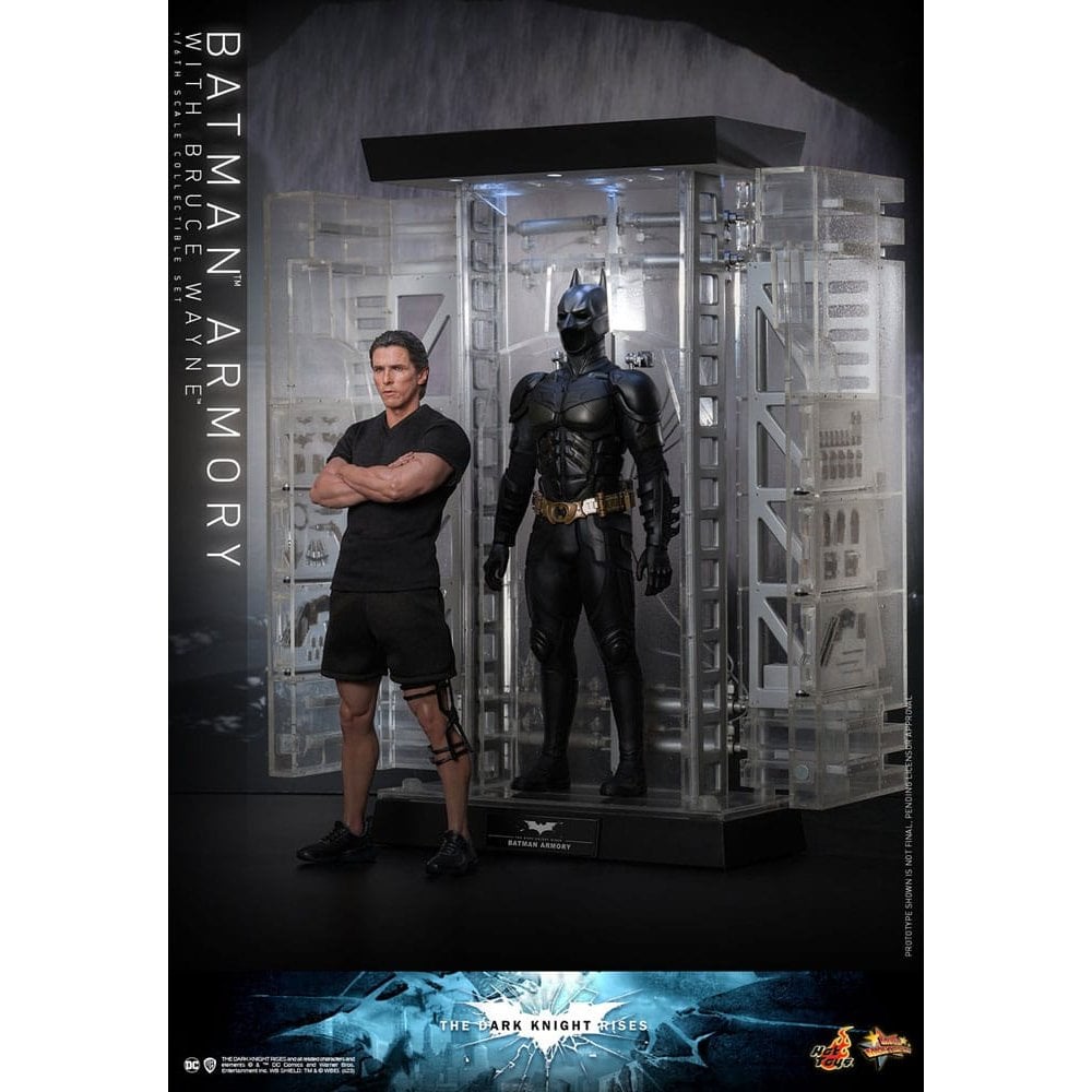 Hot Toys The Dark Knight Rises Movie Masterpiece s & Diorama 1/6 Scale Batman Armory with Bruce Wayne 