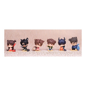 Myethos Time Raiders ChiBi Figures 6-Pack Cute Animal 