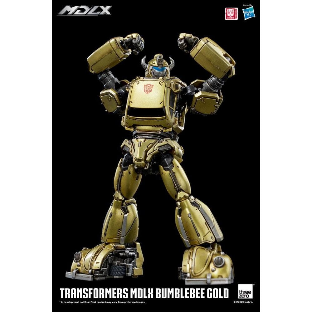 ThreeZero Transformers MDLX Action Figure Bumblebee Gold Limited Edition 