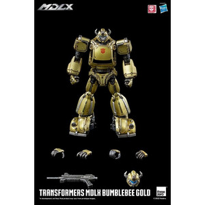 ThreeZero Transformers MDLX Action Figure Bumblebee Gold Limited Edition 