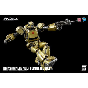 ThreeZero Transformers MDLX Action Figure Bumblebee Gold Limited Edition 