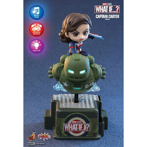 Hot Toys What If...? CosRider Mini Figure with Sound & Light-Up Function Captain Carter 