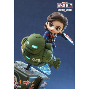 Hot Toys What If...? CosRider Mini Figure with Sound & Light-Up Function Captain Carter 