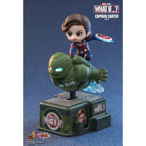 Hot Toys What If...? CosRider Mini Figure with Sound & Light-Up Function Captain Carter 
