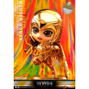 Hot Toys Wonder Woman 1984 Cosbaby (S) Mini Figure Golden Armor Wonder Woman (Metallic Gold Version) 
