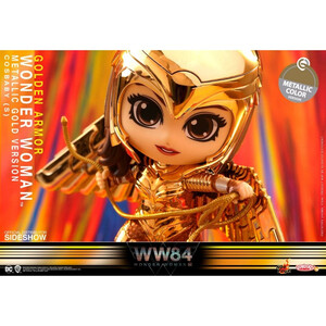 Hot Toys Wonder Woman 1984 Cosbaby (S) Mini Figure Golden Armor Wonder Woman (Metallic Gold Version) 