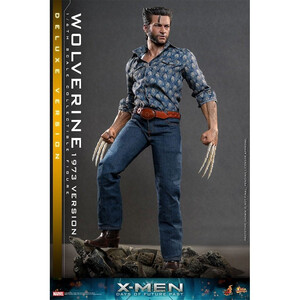 Hot Toys X-Men Days of Future Past Movie Masterpiece 1/6 Scale Wolverine (1973 Version) Deluxe Version 