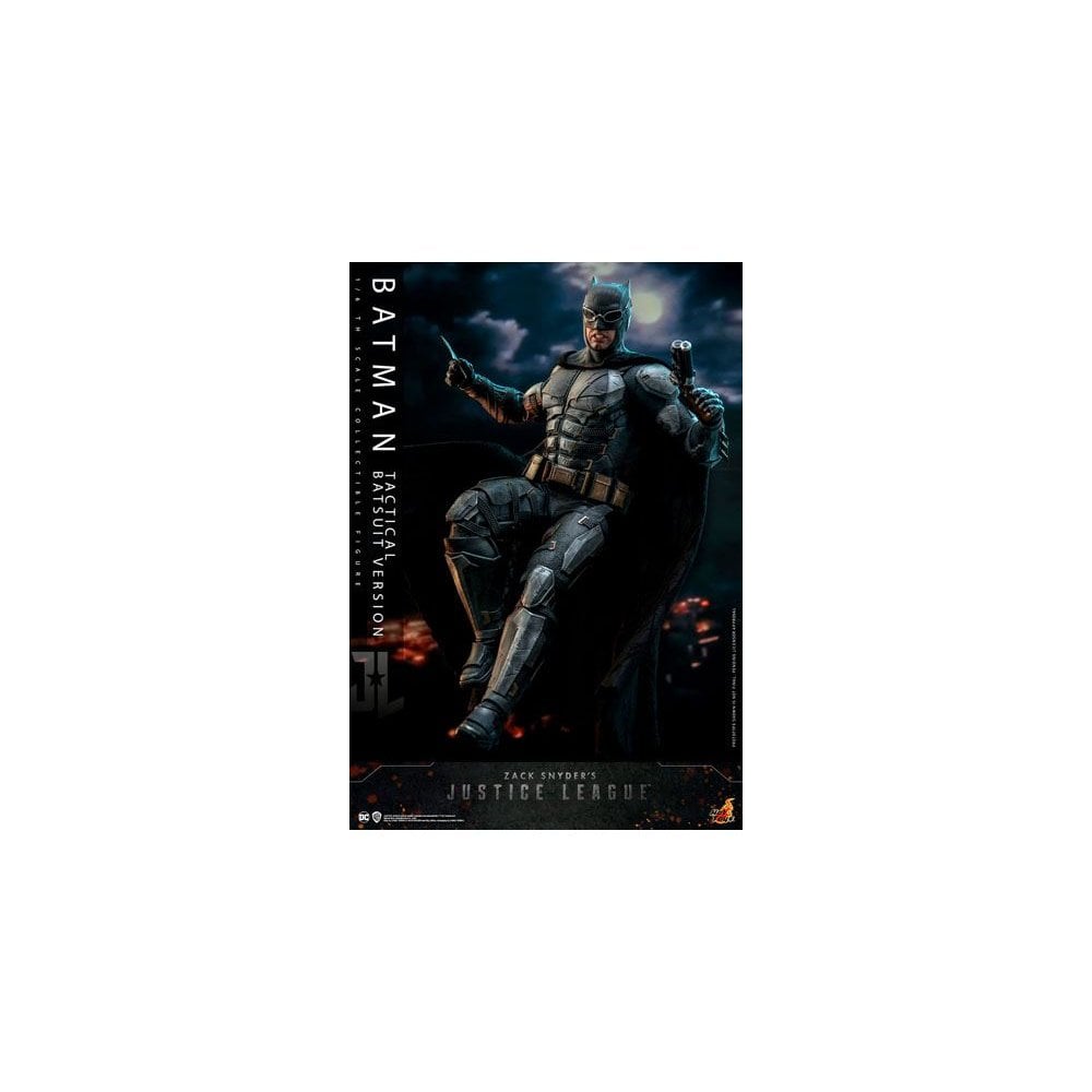 Figurina Justice League Batman Battle Ready 30.5 Cm – Action Figure Snodata Con Mantello In Stoffa, FPC62