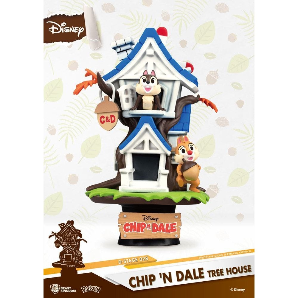 Beast Kingdom Toys Disney Summer Series D-Stage Chip 'n Dale Tree House 