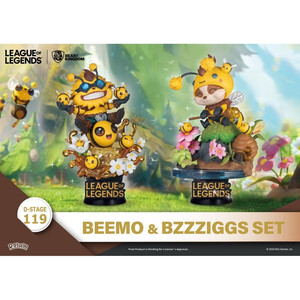 Beast Kingdom Toys League of Legends D-Stage Set Beemo & BZZZiggs 