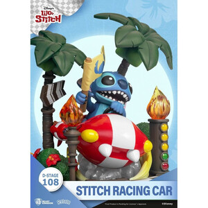 Beast Kingdom Toys Lilo & Stitch D-Stage Stitch Racing Car 