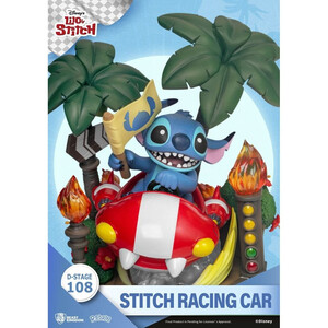 Beast Kingdom Toys Lilo & Stitch D-Stage Stitch Racing Car Closed Box Version 