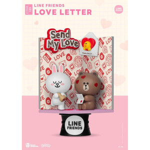 Beast Kingdom Toys Line Friends D-Stage Love Letter 