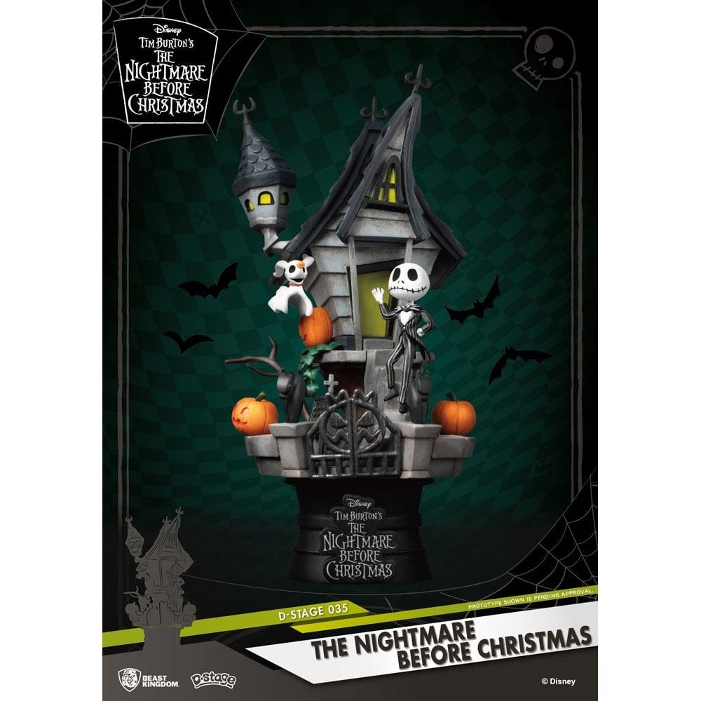 Beast Kingdom Toys Nightmare before Christmas D-Stage Jack's Haunted House 