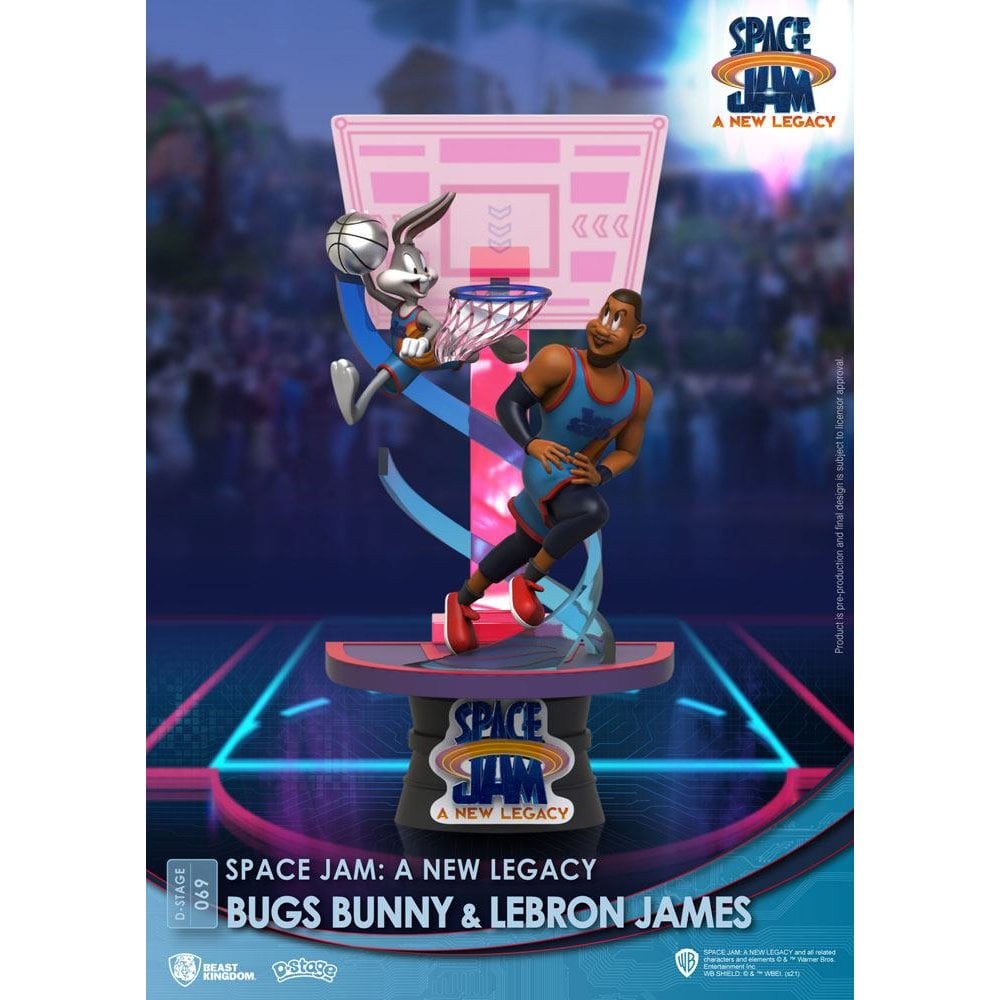Beast Kingdom Toys Space Jam A New Legacy D-Stage Bugs Bunny & Lebron James New Version 