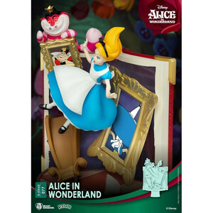 Beast Kingdom Toys Disney Story Book Series D-Stage Alice in Wonderland New Version 