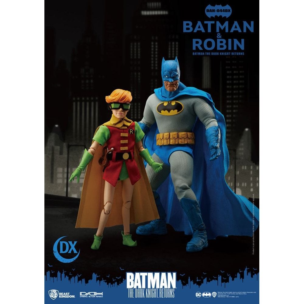 Beast Kingdom Toys Batman The Dark Knight Returns Dynamic 8ction Heroess 1/9 Scale Batman & Robin 