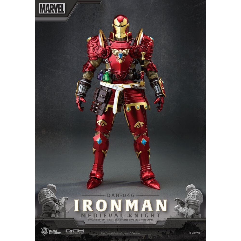 Marvel Dynamic 8ction Heroes 1/9 Scale Medieval Knight Iron Man 