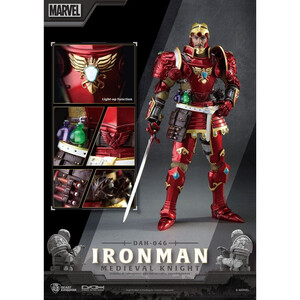 Beast Kingdom Toys Marvel Dynamic 8ction Heroes 1/9 Scale Medieval Knight Iron Man 
