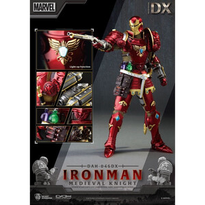 Beast Kingdom Toys Marvel Dynamic 8ction Heroes 1/9 Scale Medieval Knight Iron Man Deluxe Version 